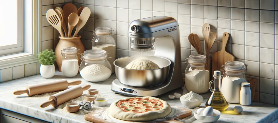 Pizzateig mit der Kuechenmaschine: luftiger Boden zuhause
