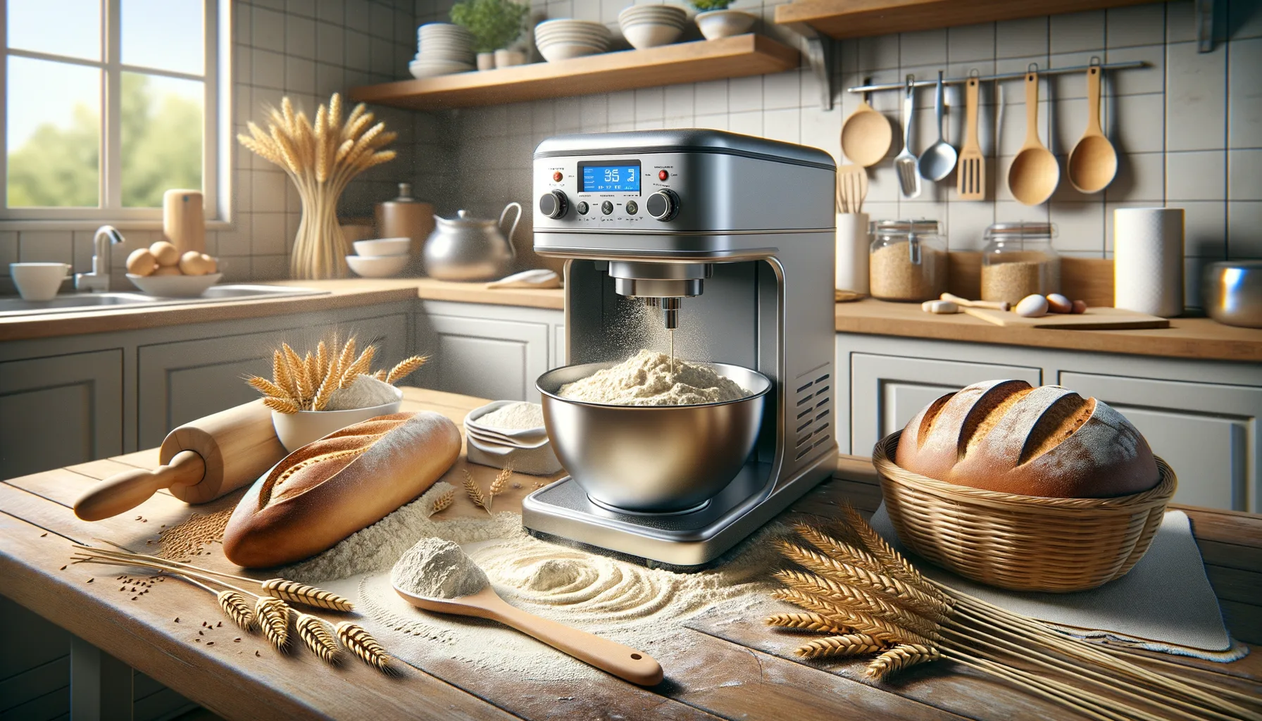 Vollkornbrot in der Kuechenmaschine: einfaches Mehl & Wasser-Rezept