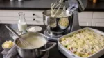 Béchamel & Auflauffuellung mit der Kuechenmaschine: klassisches Rezept
