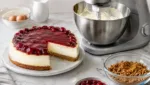 Cheesecake mit der Kuechenmaschine: Boden und cremige Fuellung